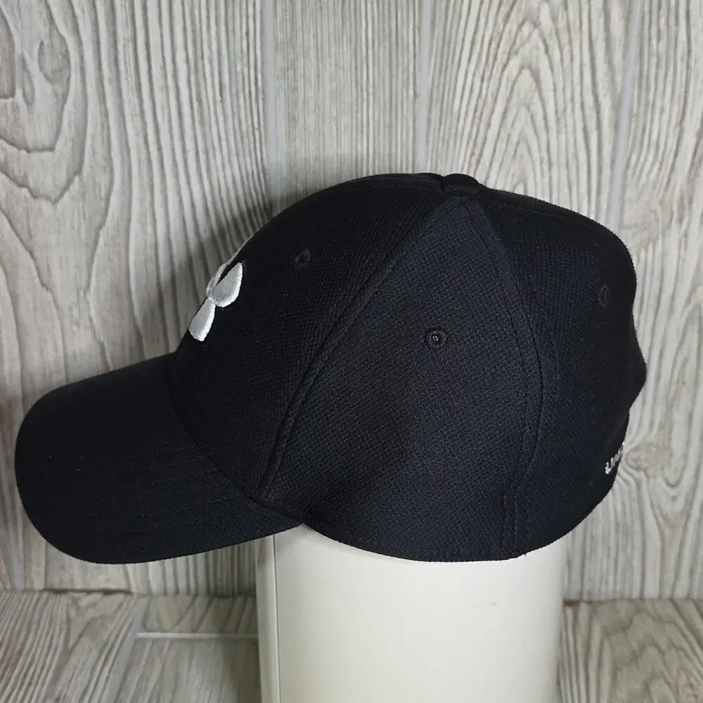 Under Armour Blitzing 3.0 Black Cap with White Logo Adult Size Medium/Large